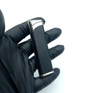 فندک گازی هانست چرم مشکی نقره ای کد L120377