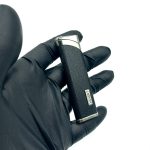 فندک گازی هانست چرم مشکی نقره ای کد L120377