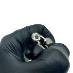 فندک گازی هانست چرم مشکی نقره ای کد L120377