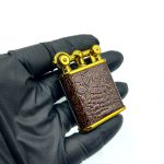 فندک گازی طرح پوست مار قهوه ای کدL120398