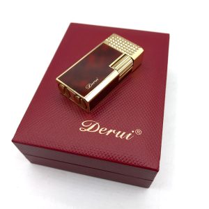 فندک گازی مدل دیروی قرمز طلایی کد L120384