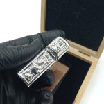 فندک بنزینی چیف نقره ای طرح اسب و اژدها کدL130087