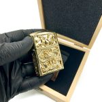 فندک بنزینی چیف طلایی طرح اسب و اژدها کدL130088