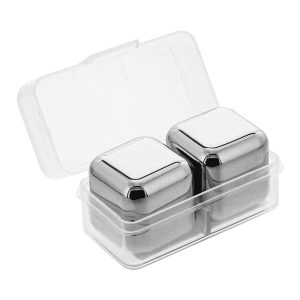 یخ فلزی مکعبی استیل مجموعه 2 عددی کد k310010