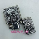 فندک بنزینی زورو سیلور برجسته طرح دراگون کد A130098