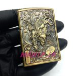 فندک بنزینی زورو طلایی برجسته طرح دراگون کد A130091