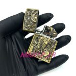 فندک بنزینی زورو طلایی برجسته طرح دراگون کد A130091