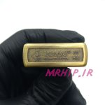 فندک بنزینی زورو طلایی برجسته قلب و گل رنگی کد A130096