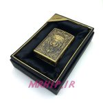 فندک بنزینی زورو طلایی برجسته کد A130101