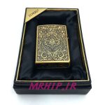 فندک بنزینی زورو طلایی برجسته کد A130101