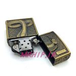 فندک بنزینی زورو طلایی برجسته مار کبری کد A130095