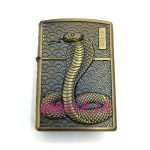 فندک بنزینی زورو طلایی برجسته مار کبری کد A130095