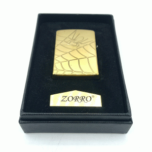 فندک بنزینی زورو طلایی طرح عنکبوت کد d133