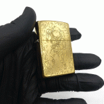 فندک بنزینی زورو طلایی طرح فضانورد موتورسوار کد d138