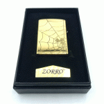 فندک بنزینی زورو طلایی طرح فضانورد عنکبوت کد d139