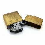 فندک بنزینی زورو طلایی طرح فضانورد عنکبوت کد d139