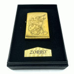 فندک بنزینی زورو طلایی طرح دختر کد d1311