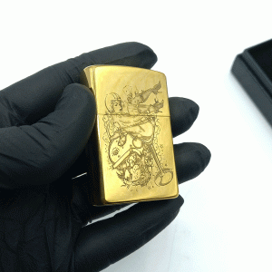 فندک بنزینی زورو طلایی طرح دختر کد d1311