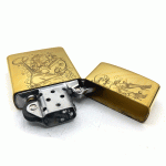 فندک بنزینی زورو طلایی طرح دختر کد d1311