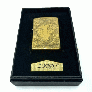 فندک بنزینی زورو طلایی طرح شیر نر کد d1314