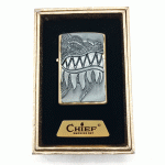 فندک بنزینی چیف سیلور طرح اژدها کد d1331