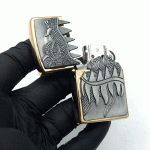 فندک بنزینی چیف سیلور طرح اژدها کد d1331