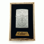 فندک بنزینی چیف سیلور طرح فرشته کد d1332