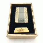 فندک بنزینی چیف سیلور طلایی کد d1333