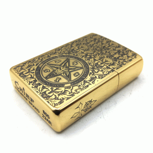 فندک بنزینی چیف طلایی طرح ستاره کد d1334