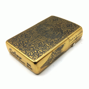 فندک بنزینی چیف طلایی طرح beast کد d1336