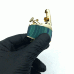 فندک بنزینی هانست سبز آبی مدل مخملی کد d1317