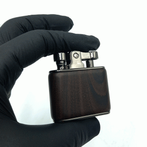 فندک بنزینی هانست چوبی قهوه ای سوخته کد d1321