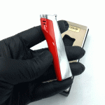 فندک گازی قرمز نقره‌ایی فلاباکس کد d1238