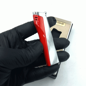 فندک گازی قرمز نقره‌ایی فلاباکس کد d1238