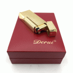 فندک بنزینی دروی طلایی مدل اسلیم بغل زن کد d1325