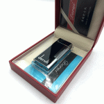 فندک گازی دروی مشکی مدل اسلیم بغل زن کد d1207