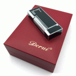 فندک گازی دروی مشکی مدل اسلیم بغل زن کد d1207