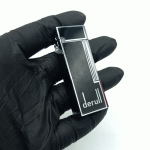 فندک گازی دروی مشکی مدل اسلیم بغل زن کد d1207