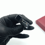 فندک گازی دروی مشکی مدل اسلیم بغل زن کد d1207