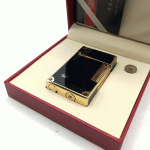 فندک گازی دروی مشکی طلایی مدل بغل زن کد d1210