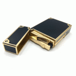 فندک گازی دروی مشکی طلایی مدل بغل زن کد d1210