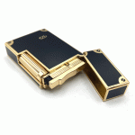 فندک گازی دروی مشکی طلایی مدل بغل زن کد d1210