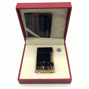 فندک گازی دروی مشکی طلایی مدل بغل زن کد d1212