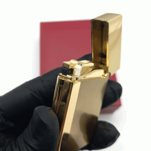 فندک بنزینی دروی طلایی مدل بغل زن کد d1328