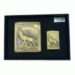 ست جاسیگاری و فندک گازی مدل گرگ