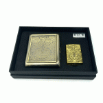 ست جاسیگاری و فندک گازی مدل فرشته نگهبان