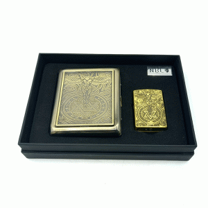 ست جاسیگاری و فندک گازی مدل فرشته نگهبان