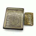 ست جاسیگاری و فندک گازی مدل فرشته نگهبان