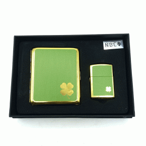 ست جاسیگاری و فندک گازی مدل شبدر