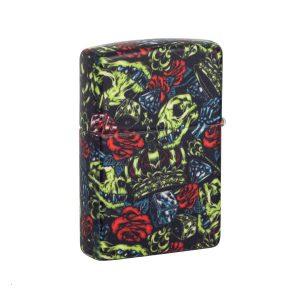 فندک زیپو اصل 49696 | Zippo Skull Crown Design